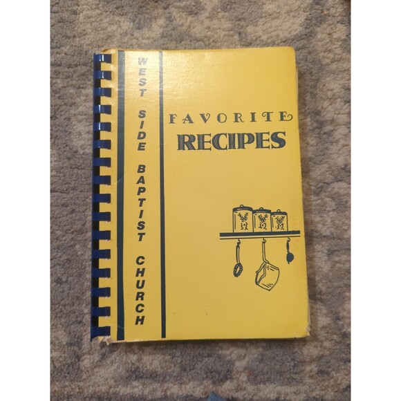 West Side Baptist Church Cookbook Spiral 1984 Winston-Salem, NC Southern - Picture 1 of 16